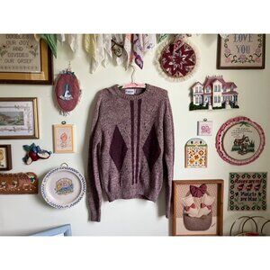 70's vintage McGregor wool blend argyle knit sweater